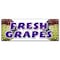 Signmission FRESH GRAPES BANNER SIGN organic picked white purple red green local B-Fresh Grapes - alternate 1